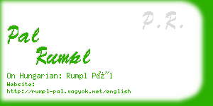 pal rumpl business card